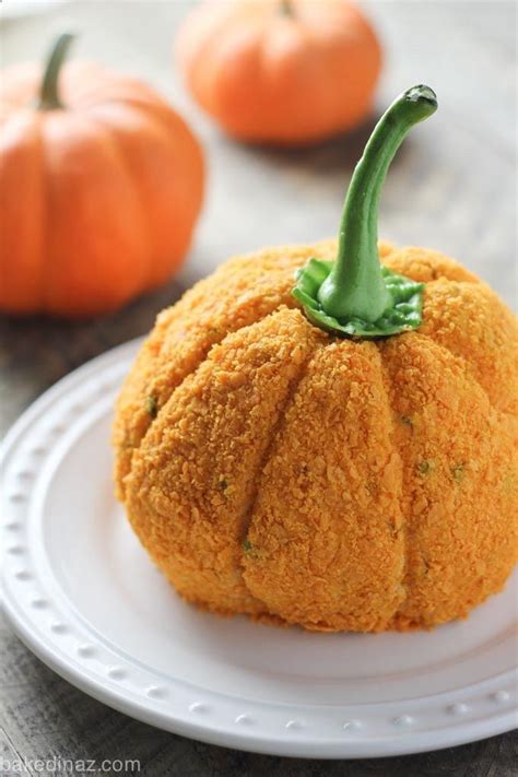 This Pumpkin Shaped Cheese Ball Is Made With Cream Cheese And Fiesta