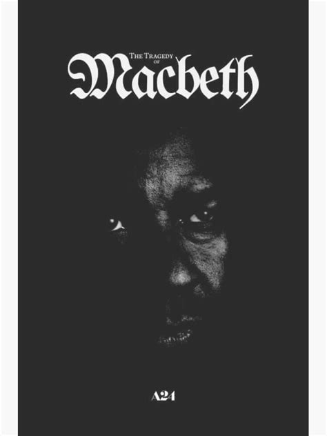 The Tragedy Of Macbeth 2021 Official Movie Poster A24 Sticker For