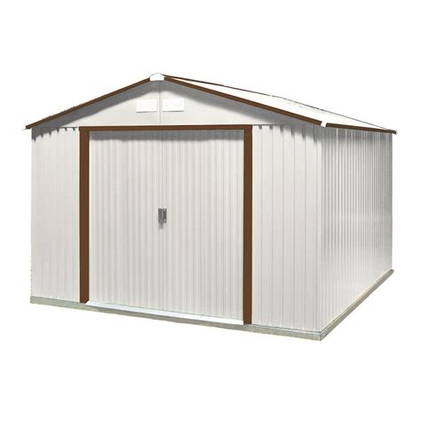 Duramax Building Products Galvanized Steel Storage Shed Common 10 Ft