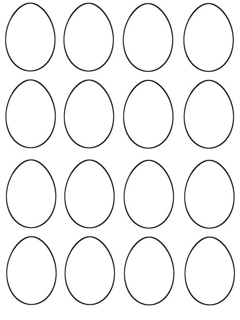 It is an egg coloring page that has two large egg shapes that you can start by coloring or leave white. 5+ Free Printable Easter Egg Templates | Best Printable ...