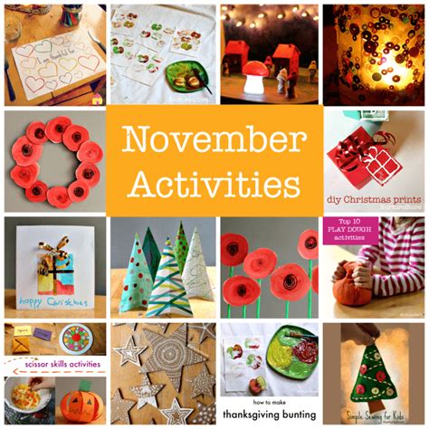 November Activity Plans Things To Do In November With Kids