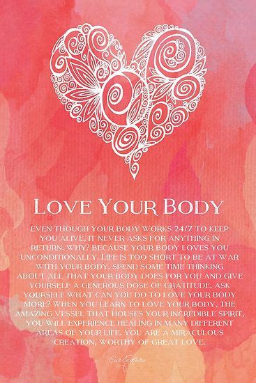 Love Your Body By Carlymarie Mantras Body Love Loving Your Body Life Quotes Love Love Your