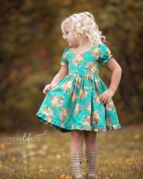 Pearls Zipper Top And Dress Pdf Downloadable Sewing Pattern Toddlers