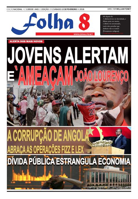 Jornal Folha 8 Edição De 10022018 By Jornal Folha 8 Issuu