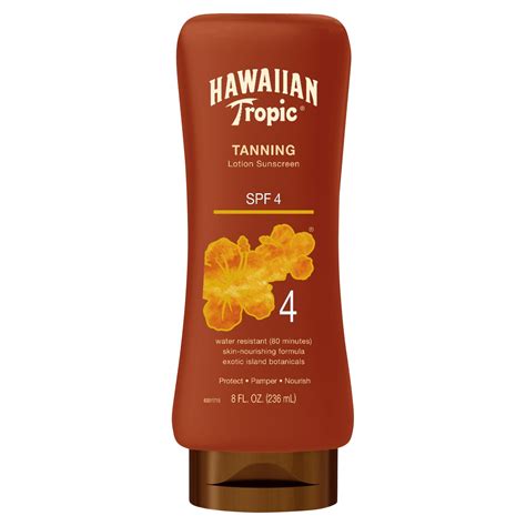 Hawaiian Tropic Dark Tanning Lotion Sunscreen Spf 4 8 Oz