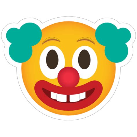 Phone Emoji Sticker Clown