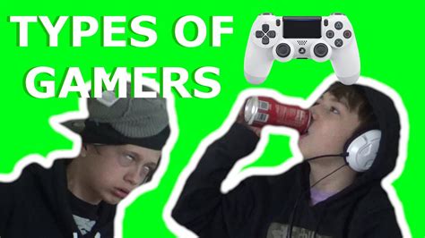 Types Of Gamers Gamer Stereotypes Youtube