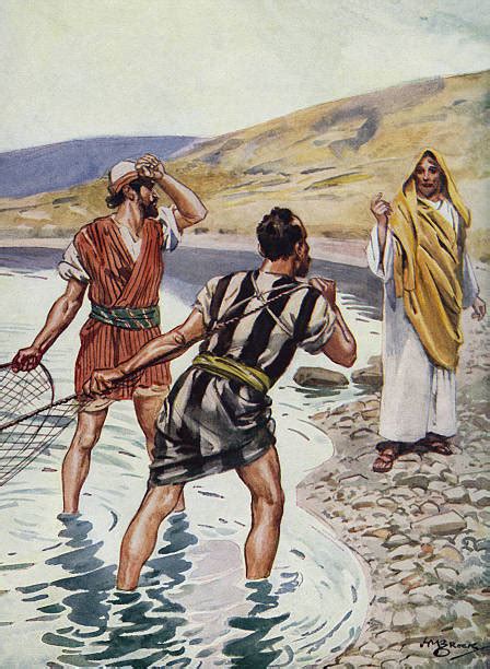 Jesus Calls The Fisherman Simon Peter And Andrew To Become His