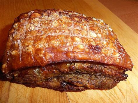 Schweinebauch Aus Dem Ofen Knusprig Von Bbronsart Chefkoch