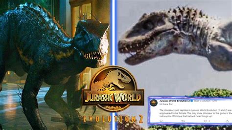 Hybrids Confirmed Jurassic World Evolution 2 Youtube