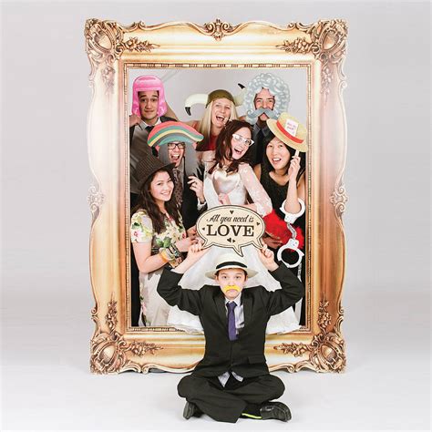Picture frame photo wedding booth. duchess photo booth frame and props by scene-setter | notonthehighstreet.com