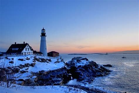 Portland Head Lighthouse Sunrise Maine By Joann Vitali Lighthouse