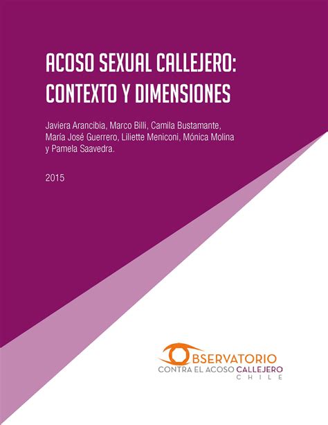 Acoso Sexual Callejero Contexto Y Dimensiones Educaci N Sexual Sida