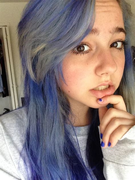 Faded Blue Envy Splat Colored Hair Pinterest Blue