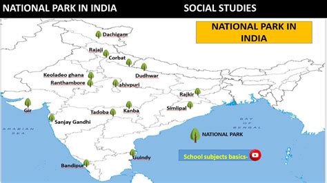 National Park India Map Wildlife Map Indiasocial Studies Class 10