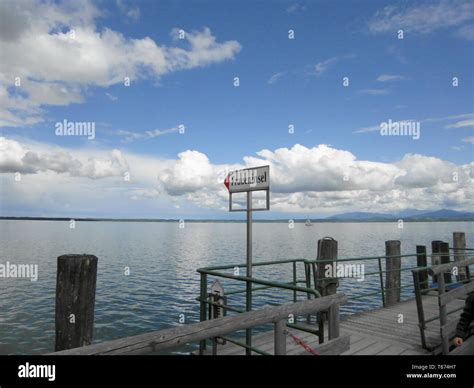 Lake Chiemsee Bavaria Germany Stock Photo Alamy