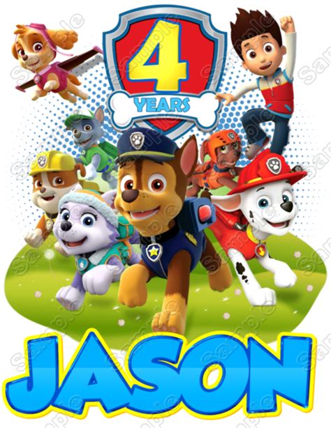 Paw Patrol Free Birthday Boy Svg