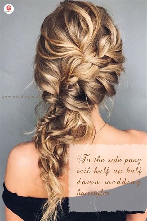 I'm sure you'll be flaunting one before you even reach the end of this list! 28 Captivating Half Up Half Down Wedding Hairstyles you ...