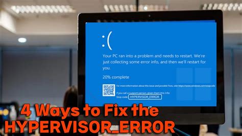 4 Ways To Fix The Hypervisorerror Blue Screen On Windows 10 And 11 Youtube