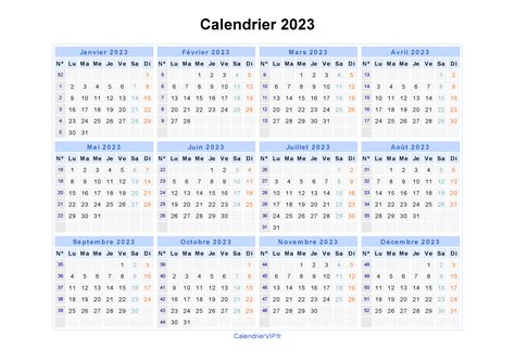 Calendrier 2023 Avec N De Semaine Get Calendrier 2023 Update