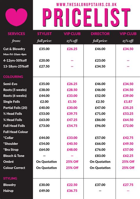 Hair Stylist Salon Price Increase How Do You Price A Switches