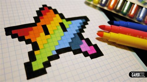 Handmade Pixel Art How To Draw A Kawaii Rainbow Star Pixelart