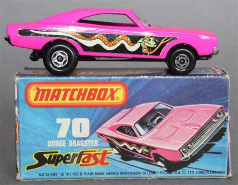 Matchbox Lesney Boxed Superfast Dodge Snake Dragster No70 Ebay