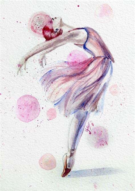Ballerina Watercolour Ballet Art Ballerina Art Ballerina Painting