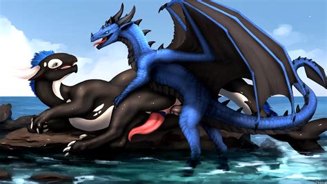 Rule 34 Cetacean Dradgien Dradmon Dragon Dragorca Hybrid Kaeku Male