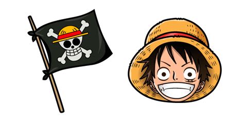 One Piece Monkey D Luffy Flag Cursor Custom Cursor