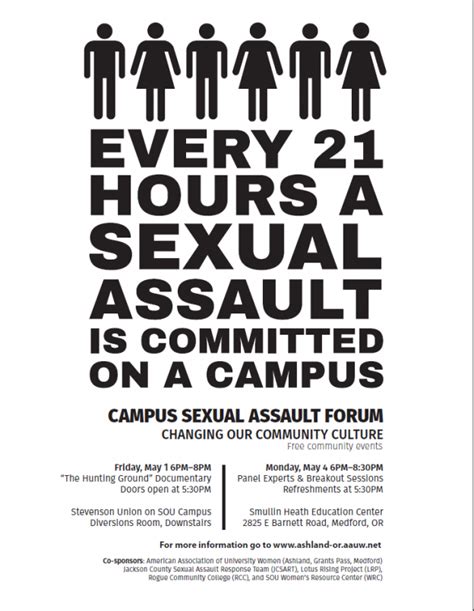 Aauw Campus Sexual Assault Forum Medford Or Branch