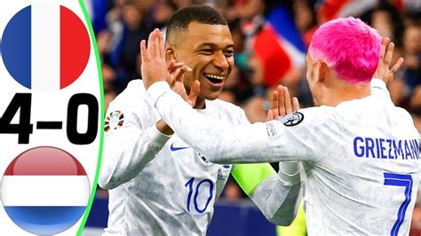 France Vs Netherlands 4 0 Goals And Highlights 24032023 🔥 Mbappe And Griezmann Show Youtube