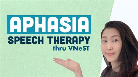 Most are not appropriate for aphasia as they are designed for people without speech but with good language skills. Speech Therapy for Aphasia - VNeST Verbal Network ...