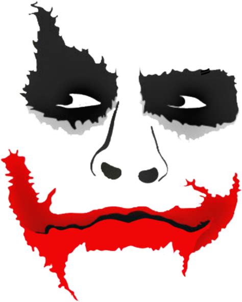 Joker Clipart Lips - Picsart Joker Face Png Transparent Png - Full Size png image