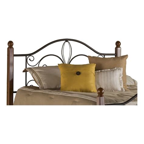 hawthorne collections metal full queen poster spindle headboard in black