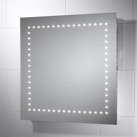 Pebble Grey 600 X 600 Mm Bathroom Mirror Savio Led Illuminated Bathroom Mirror With Shaver