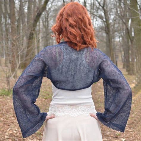 The rue pashmina comes in several colors that coordinated well with all of the bhldn dresses. Linen Bolero Wedding shrug Navy Long Sleeve shrug Summer ...
