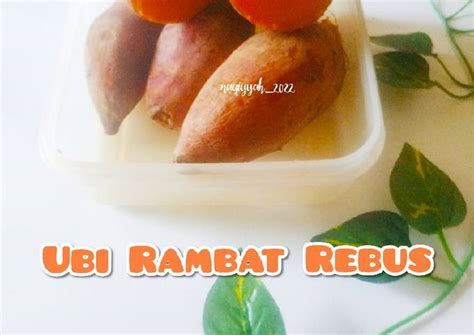 Resep 367 Ubi Rambat Rebus Boiled Sweet Potato Oleh Naqiyyah~ Cookpad