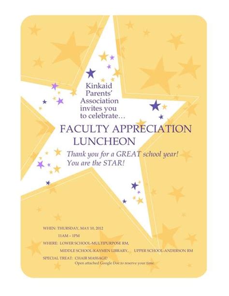 Sample freeemployee appreciation lunch sample invites. Teacher Luncheon Invitation Wording