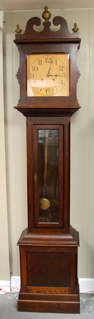 Found In Ithaca Stunning Antique Ithaca Grandfather Clock In Fumed