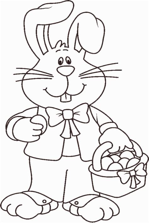 Free Printable Easter Bunny Coloring Pages Free Printable Easter Bunny