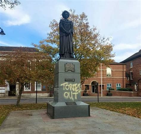 margaret thatcher statue vandalised for third time in grantham the independent