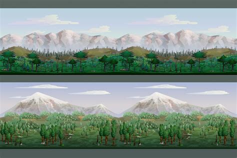 Mountain 2d Game Backgrounds