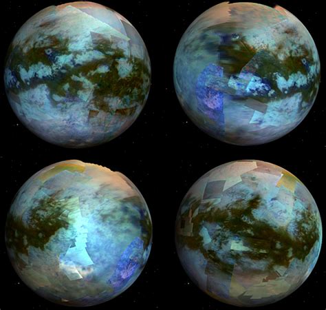 It is the only moon known to have a dense atmosphere, and the only known body in space, other than earth. Piecing Together a Global Color Map of Titan, Saturn's ...