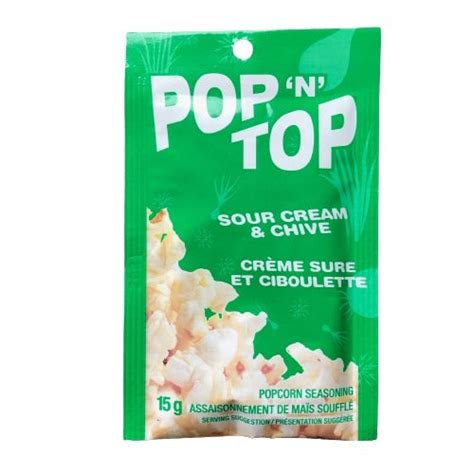 Popntop Sour Creamandchives Popcorn Seasoning 15g Aiton Drug Co