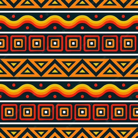 Seamless African Modern Art Patterns Vector Collection Stock