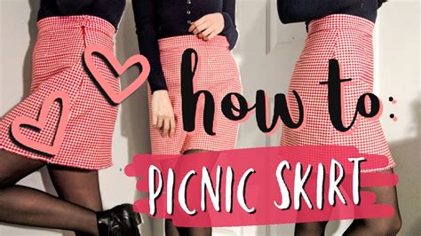 how to picnic skirt youtube