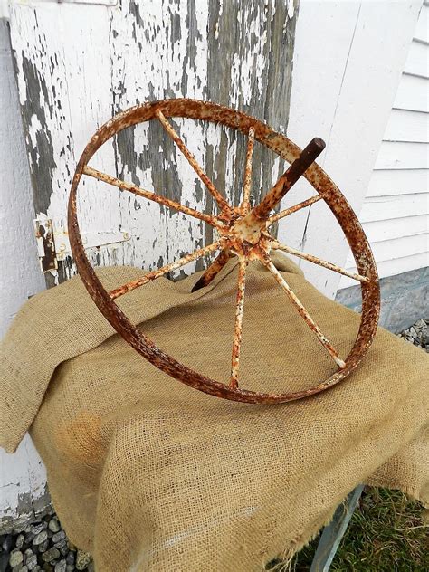 Antique Wheelbarrow Wheel Etsy