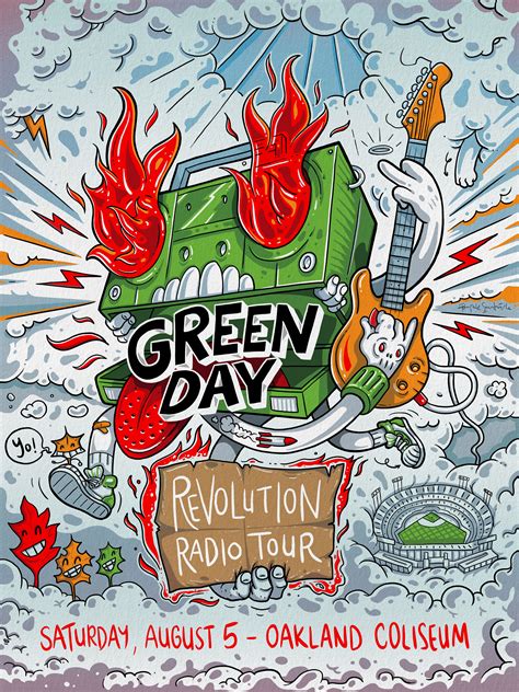 Confira Este Projeto Do Behance Green Day Poster Green Day Rock