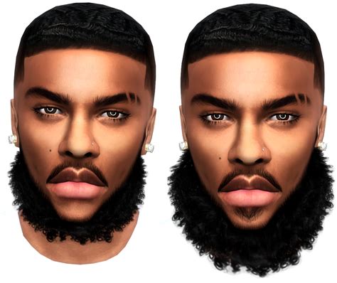 Downloads Xxblacksims Sims Hair Curly Beard Sims 4 Hair Male